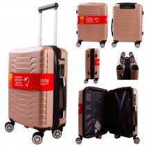 T-HC-US-1827 R-GOLD CABIN-SIZE EASYJET TRAVEL TROLLEY SUITCASE