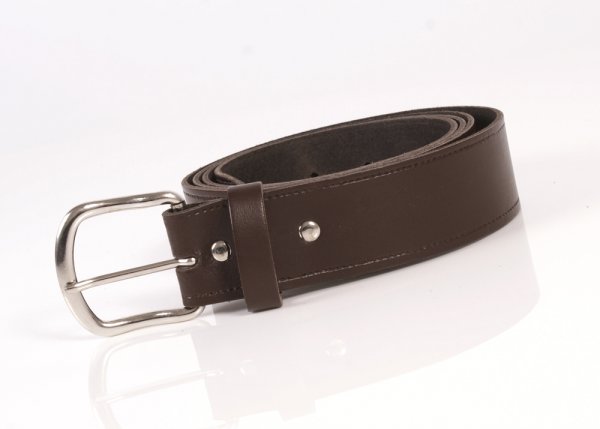 1.5'' ENGLISH LEATHER BELT BROWN XXXXL