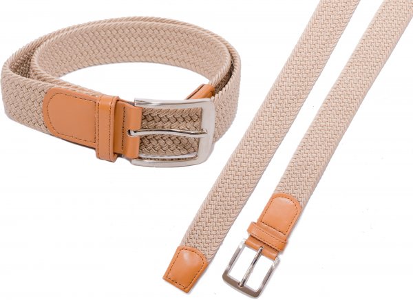 2796 CAMEL UNISEX STRETCHY WOVEN CASUAL BELT L/XL (36"-40")