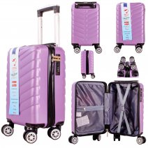 T-HC-US-14 PURPLE 15.7'' UNDER-SEAT CABIN-SIZE TRAVEL TROLLEY