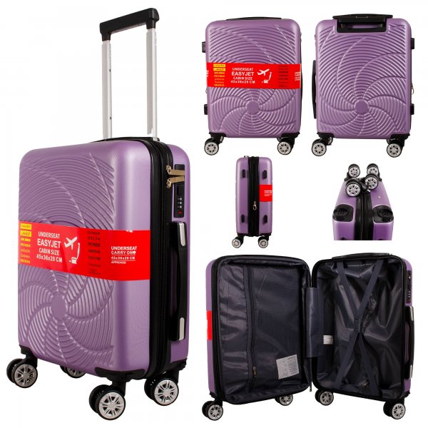 T-HC-US-1833 PURPLE EASYJET TRAVEL CABIN TROLLEY SUITCASE