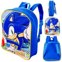 03979 NAVY SONIC KIDS BACKPACK DELUXE BACKPACK