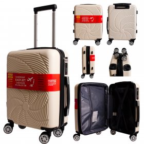 T-HC-US-1833 BEIGE EASYJET TRAVEL CABIN TROLLEY SUITCASE