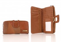 4665 TAN 16CM ECONOMY PATCH PURSE WALLET