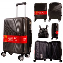 T-HC-US-1830 D-GREY CABIN-SIZE EASYJET TRAVEL TROLLEY SUITCASE