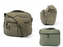 2559 X- BODY BAG WITH TOP ZIP ,2FRONT ZIPS,BACK BODY BAG GREEN