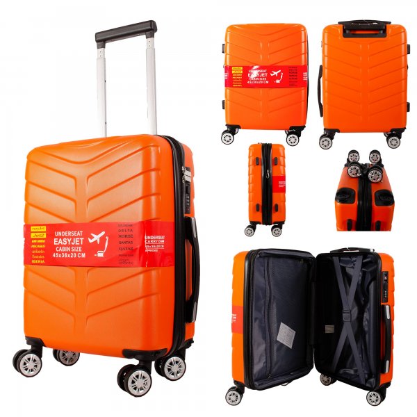 T-HC-US-1826 ORANGE EASYJET TRAVEL CABIN TROLLEY SUITCASE