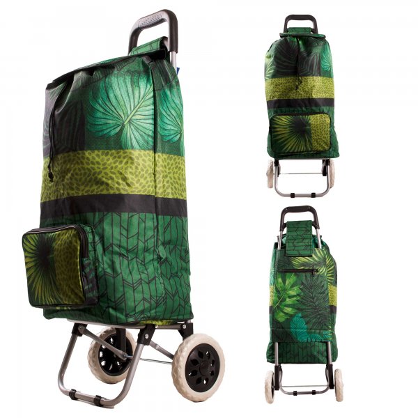 ST-02 GREEN PALM 2 WHEEL SHOPPING TROLLEY