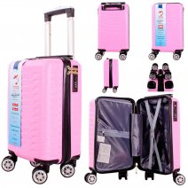 T-HC-US-27 PINK 15.7'' UNDER-SEAT CABIN-SIZE TRAVEL TROLLEY