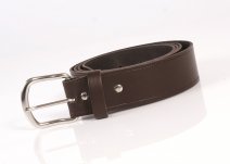 1.5" ENGLISH LEATHER BELT BROWN XXXXXL