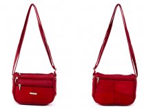 3758 Red Small Across Body Bag with Top Zip 2 Front