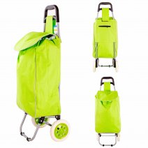 ST01 FLUORESCENT GREEN 2-WHEEL SHOPPING TROLLEY