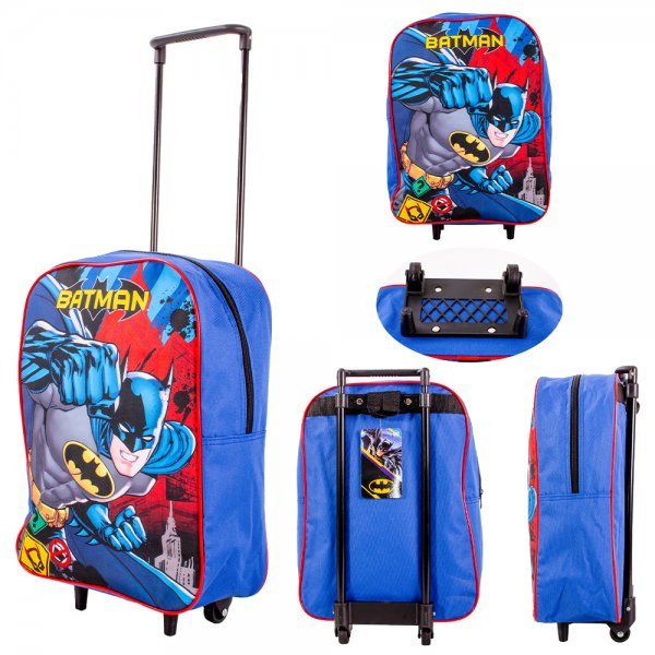 1000ET38-3216 NAVY BATMAN PREMIUM FABRIC STD FOLDING TROLLEY BAG