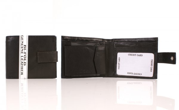 S-092 LEATHER WALLET BLACK