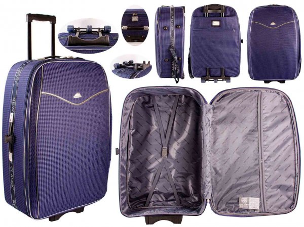 FI-500 NAVY 31'' TRAVEL TROLLEY SUITCASE LUGGAGE BAG