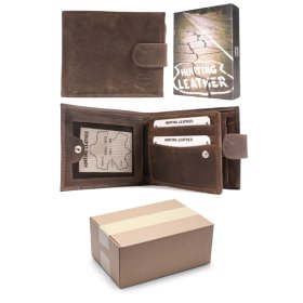 1212 TAN HUNTING LEATHER WALLET 12 PACK