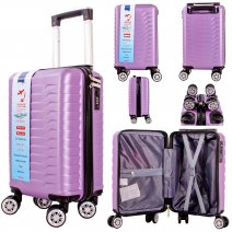 T-HC-US-27 PURPLE 15.7'' UNDER-SEAT CABIN-SIZE TRAVEL TROLLEY