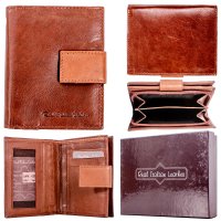 027 TAN RFID ITALIAN LEATHER WALLET