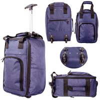 TR-001 NAVY RYANAIR UNDERSEAT CABIN SIZE 2-WHEELED TROLLEY BAG