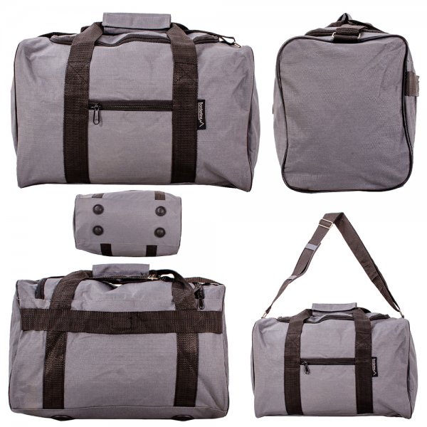 JBTB65 GREY UNDER SEAT CABIN BAG HOLDALL UNISEX W.ADJUSTABLE STR