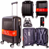 T-HC-US-1831 BLACK UNDERSEAT CABIN-SIZE EASYJET TROLLEY SUITCASE