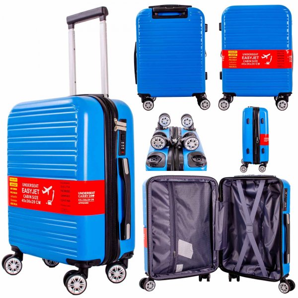 T-HC-US-1832 LIGHT BLUE UNDERSEAT CABIN-SIZE EASYJET SUITCASE