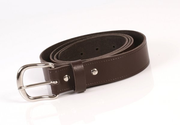 1.25 ENGLISH LEATHER BELT BROWN XXXXL