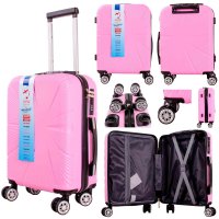 T-HC-US-1829 PINK CABIN-SIZE EASYJET TRAVEL TROLLEY SUITCASE