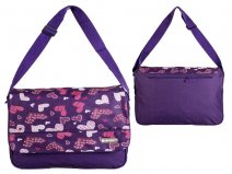 HT-1612 Purple - canvas shoulder bag