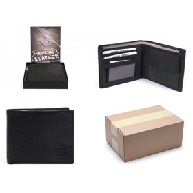 1060 HUNTING BLACK LEATHER WALLET 12 PACK