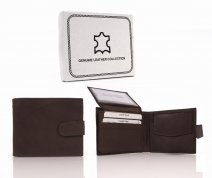 1011 RFID BROWN LONDON LEATHER WALLET