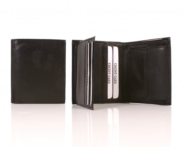 090 LEATHER WALLET BLACK - S138