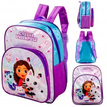 10297-3219N PURPLE GABBY'S DOLL HOUSE KIDS DELUXE BACKPACK