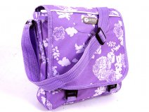 HT-1041 PURPLE FLORAL SHOULDER BAG