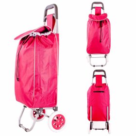 ST01 RED 2-WHEEL SHOPPING TROLLEY