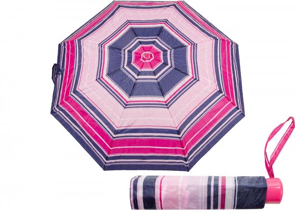 UU0364 STRIPE PRINT SUPERMINI UMBRELLA