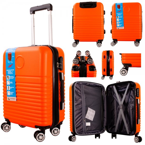 CABIN 03 ORANGE 20'' CABIN-SIZE TRAVEL TROLLEY SUITCASE