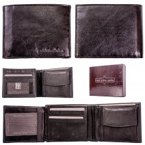 1060 BLACK RFID ITALIAN LEATHER WALLET