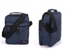 2514 Navy Medium Bag With Top Zip, 2 Front Zips &