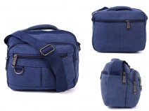 2559 X- BODY BAG WITH TOP ZIP ,2FRONT ZIPS,BACK BODY BAG BLUE