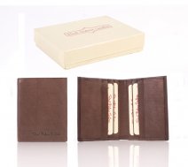 1009 ITALIAN LEATHER WALLET BROWN