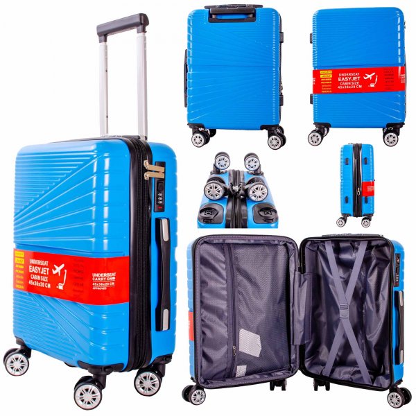 T-HC-US-1811 LIGHT BLUE UNDERSEAT CABIN-SIZE EASYJET SUITCASE