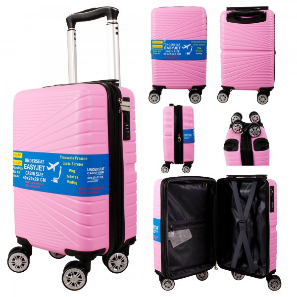 T-HC-US-11 PINK 15.7'' UNDER-SEAT CABIN-SIZE TRAVEL TROLLEY