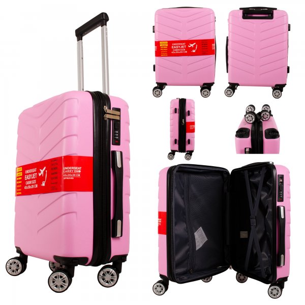 T-HC-US-1826 PINK EASYJET TRAVEL CABIN TROLLEY SUITCASE