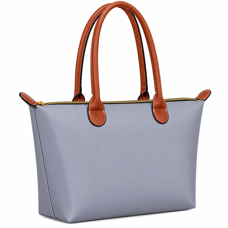 JBFB501- Classic Ladies Grey Shoulder Tote Handbag (image for) JBFB501- Classic Ladies Grey Shoulder Tote Handbag